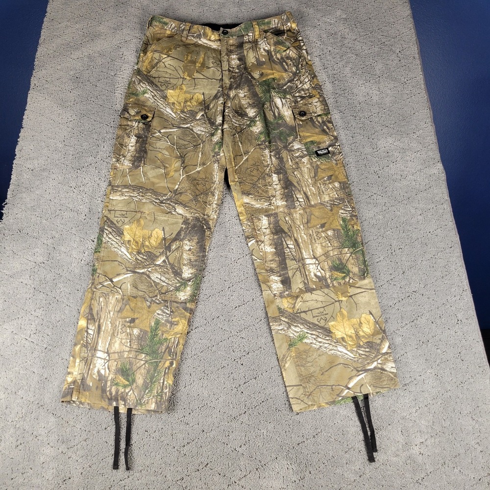 Walls Legend Pants Mens M Camo Cargo Double Knee Realtree Xtra Hunting Outdoors